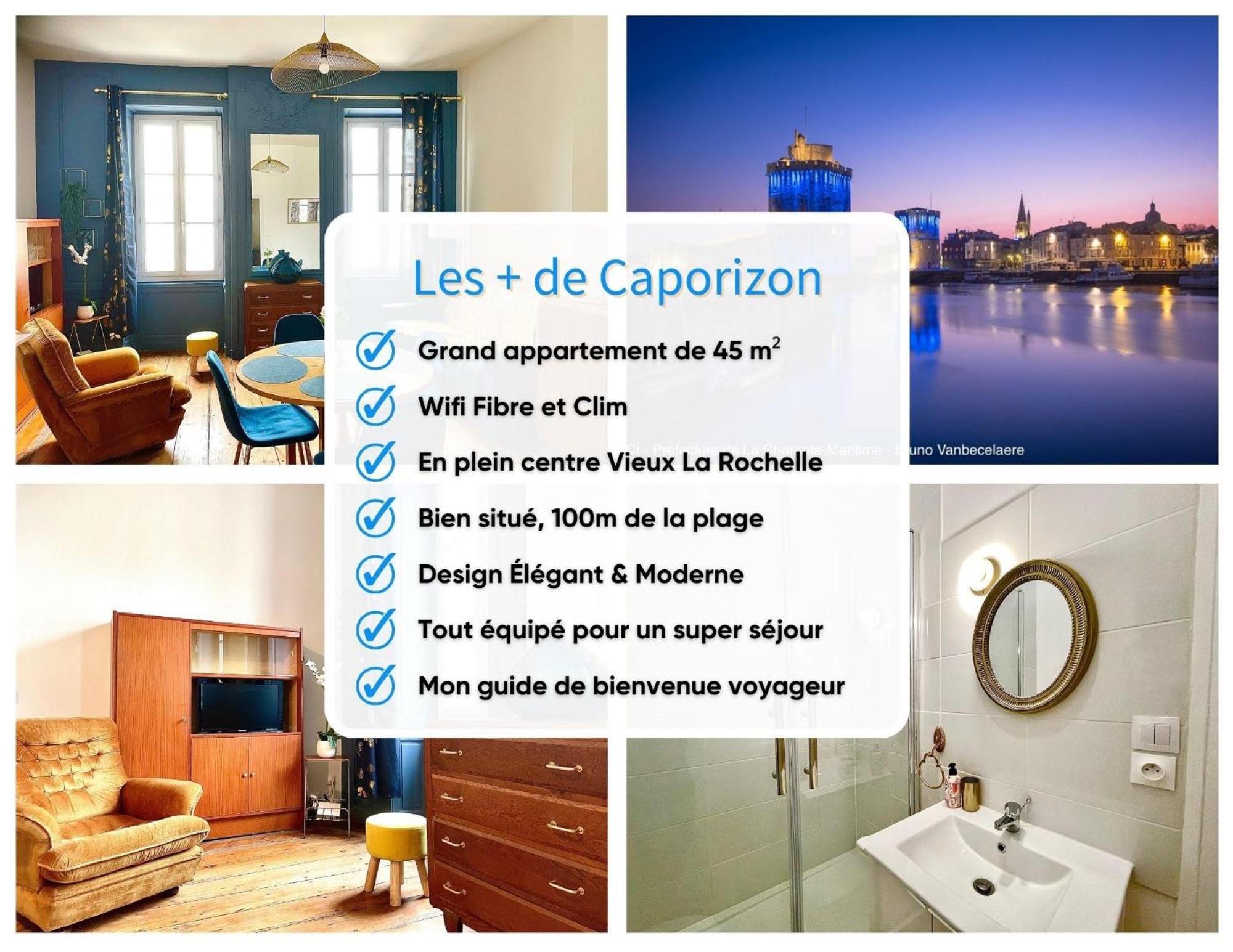 Caporizon-Le Perot-T2 Au Coeur Du Vieux Port 100M Plage La Rochelle  Luaran gambar